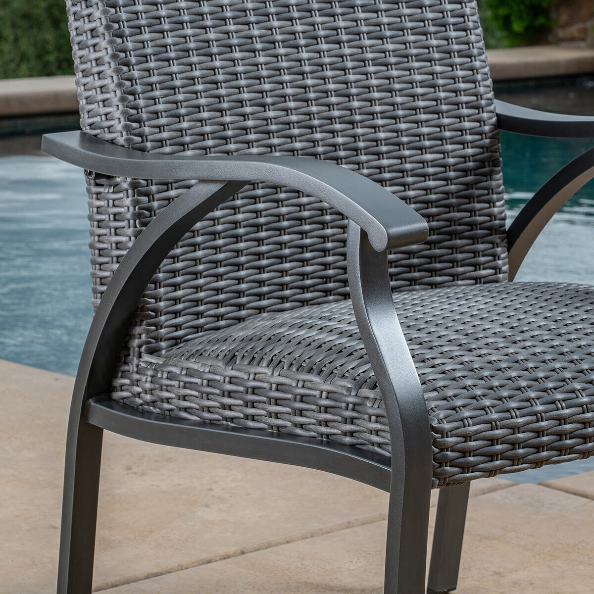 SunVilla Indigo 9 Piece Woven Dining Patio Set + Cover Costco UK