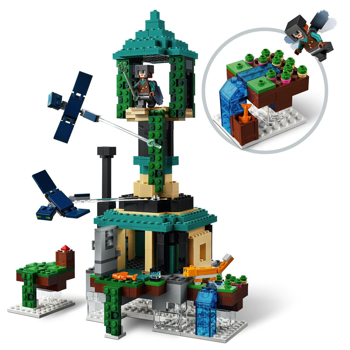 Buy LEGO Minecraft The Sky Tower Close up Image at costco.co.uk