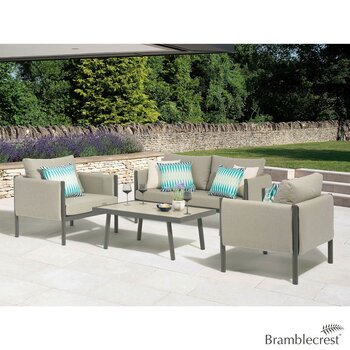 Bramblecrest St Emilion 4 Piece Deep Seating Upholstered Patio Set