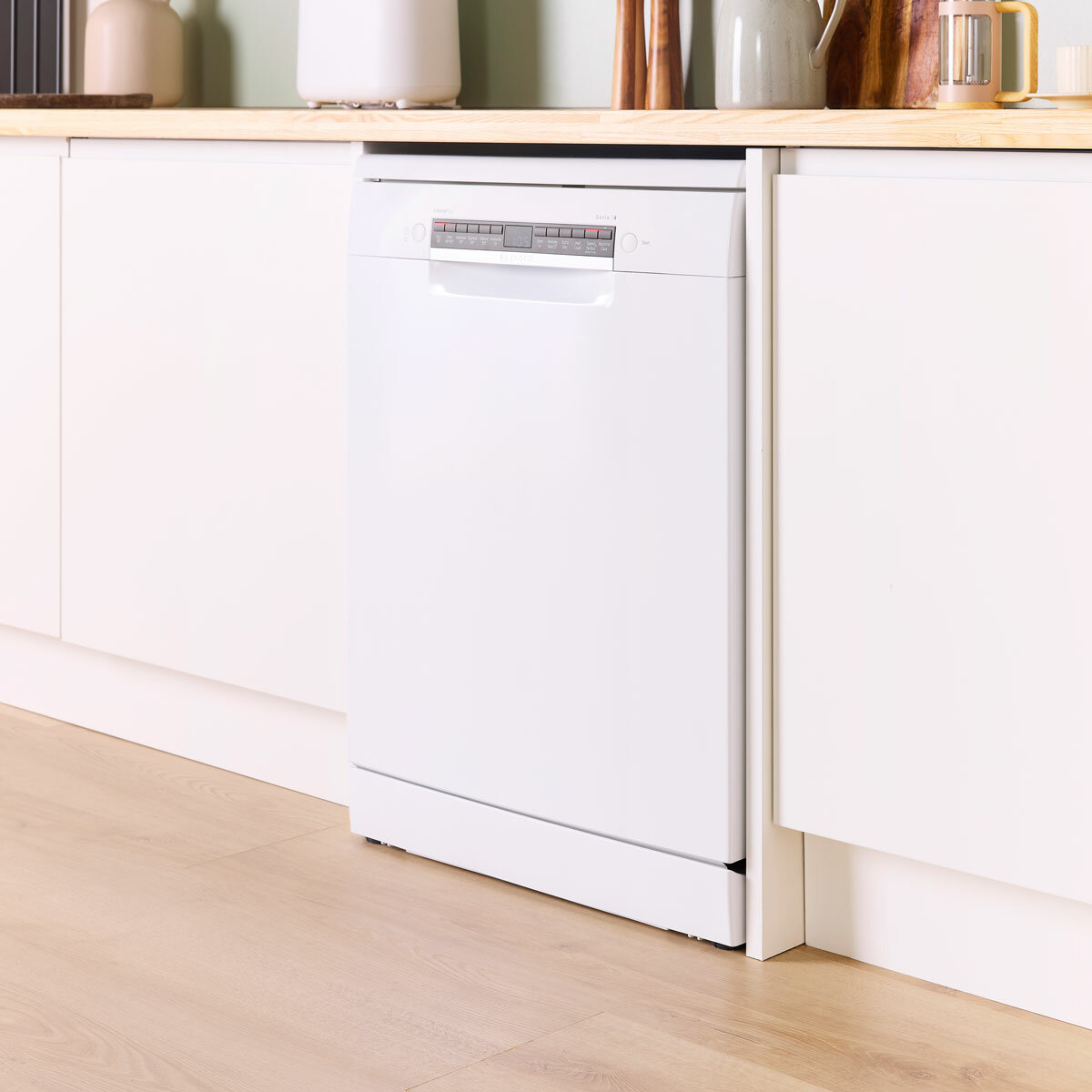 Bosch SMS4EMW06G Series 4 Freestanding 14 Place Setting Dishwasher, B Rated in White