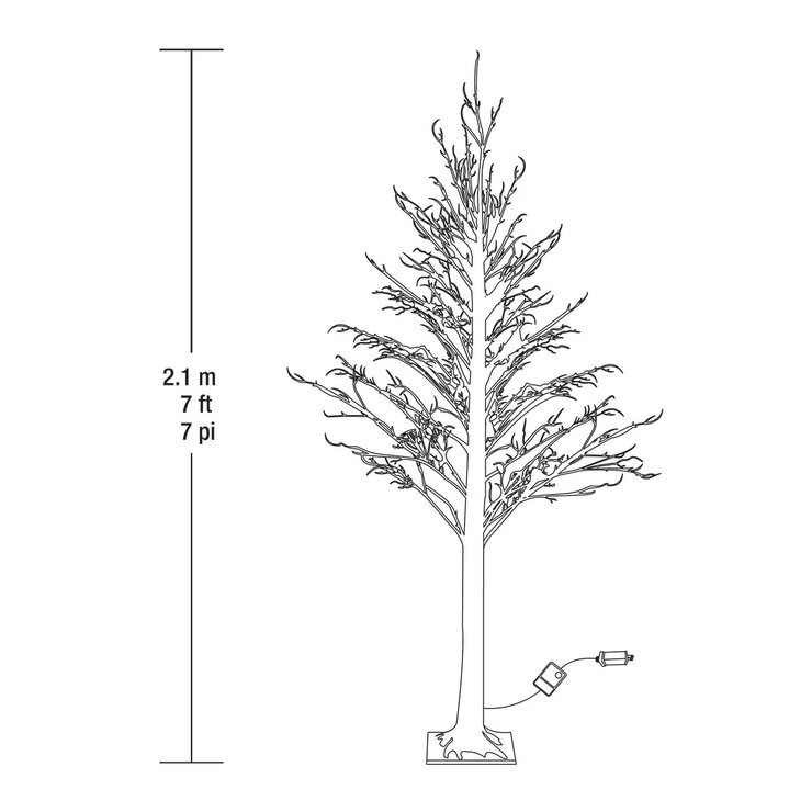 Buy 7ft LED Iced Tree Dimensions Image at Costco.co.uk Buy 7ft LED Iced Tree Dimensions Image at Costco.co.uk