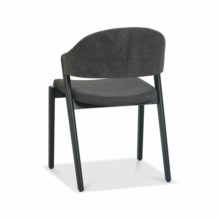 Bentley Designs Camden Peppercorn Grey Fabric Dining Chair, 2 Pack Bentley Designs Camden Peppercorn Grey Fabric Dining Chair, 2 Pack