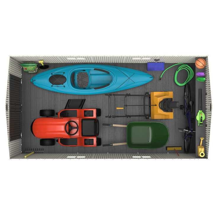 Lifetime 15ft x 8ft (4.6 x 2.4m) Dual Entry Storage Shed - Model 60537