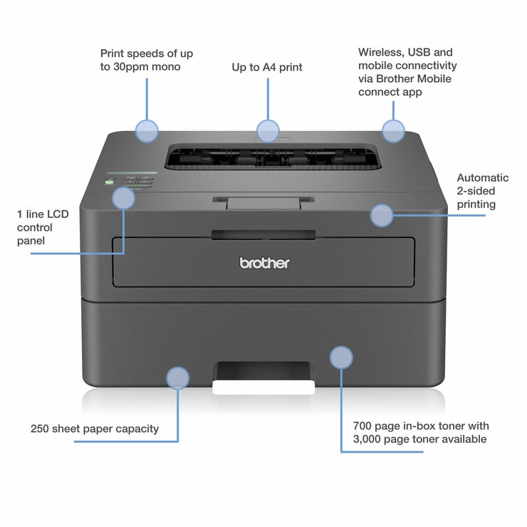 Brother Mono Laser Printer, HL-L2400DWE Brother Mono Laser Printer, HL-L2400DWE