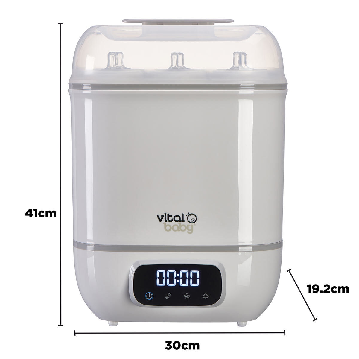 Vital Baby Nurture Pro Steam Steriliser and Dryer with 2 x 150ml Bottles