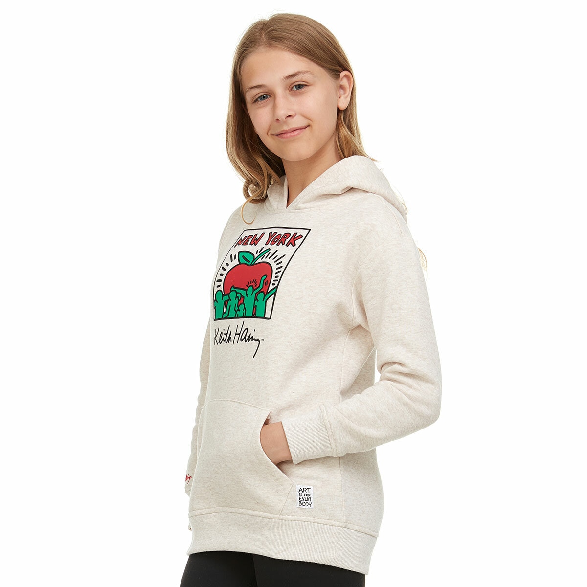 Keith Haring Youth Hoodie in Beige