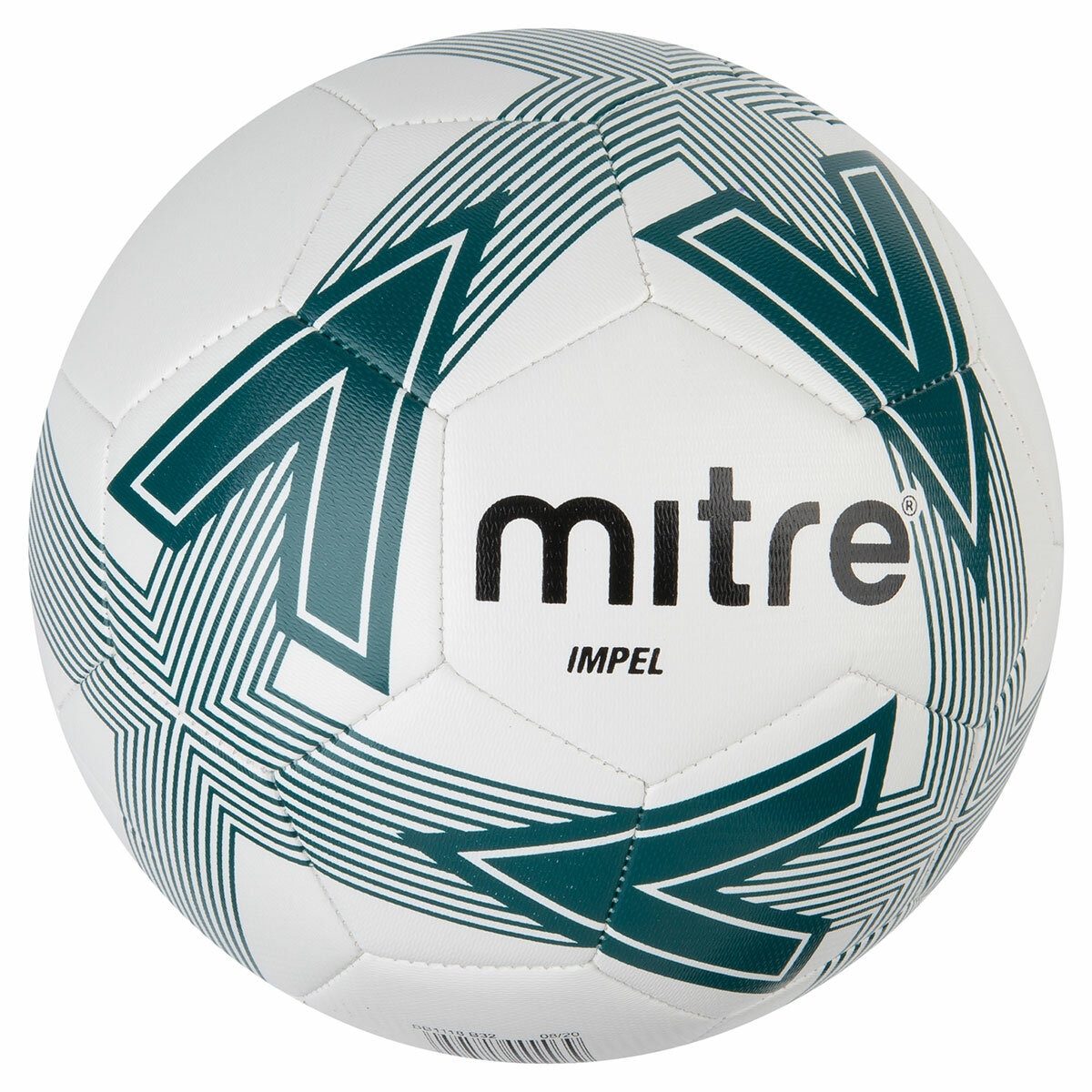 Studio image of the Mitre Revolve Football Size 5 in Green
