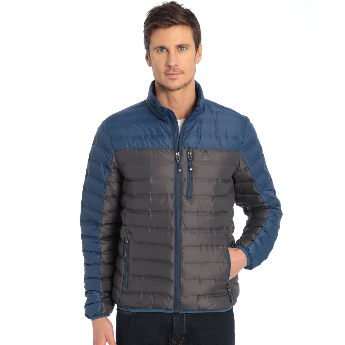 Gerry Men's Replay Sweater Down Jacket in Slate, Extra Extra Large