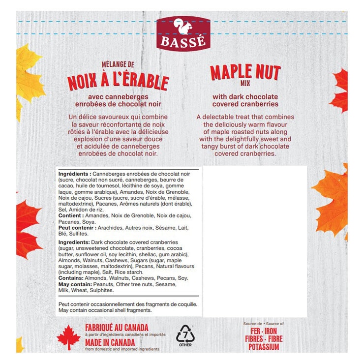 Maple Nut Mix With Chocolate Covered Cranberries, 800g