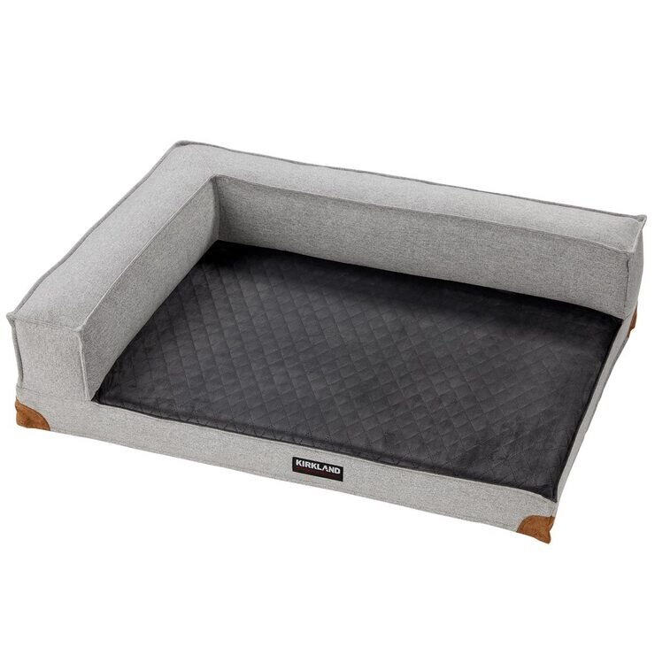 Kirkland Signature Medium Bolster Bed in Tweed, 28"x 36"x 9" Costco UK
