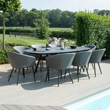 Dining set with ceramic table