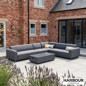 Harbour Lifestyle Luna Large Corner Patio Set + Cover Harbour Lifestyle Luna Large Corner Patio Set + Cover