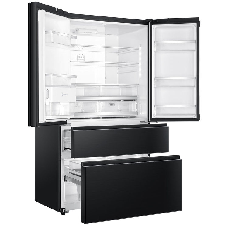 Haier HB26FSNAAA,French Door Fridge Freezer A++ Rating in Black Costco UK