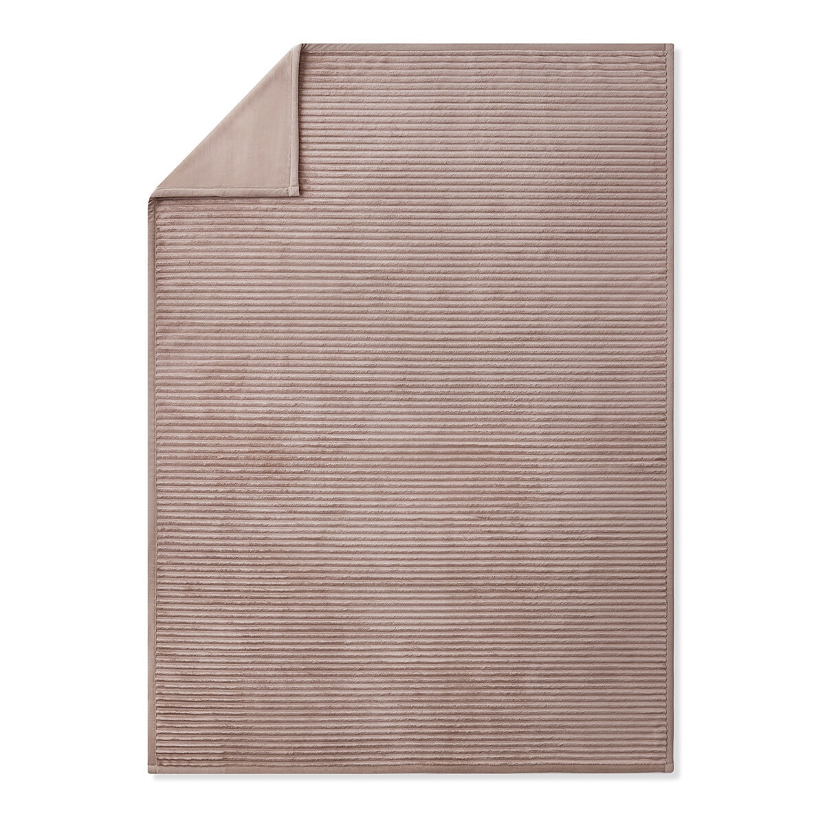 Casual Living Textured Plush Throw in Taupe, 127 x 177 cm