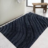 Safdie Tufted Wave Blue Bath Mat, 56 x 91 cm Safdie Tufted Wave Blue Bath Mat, 56 x 91 cm