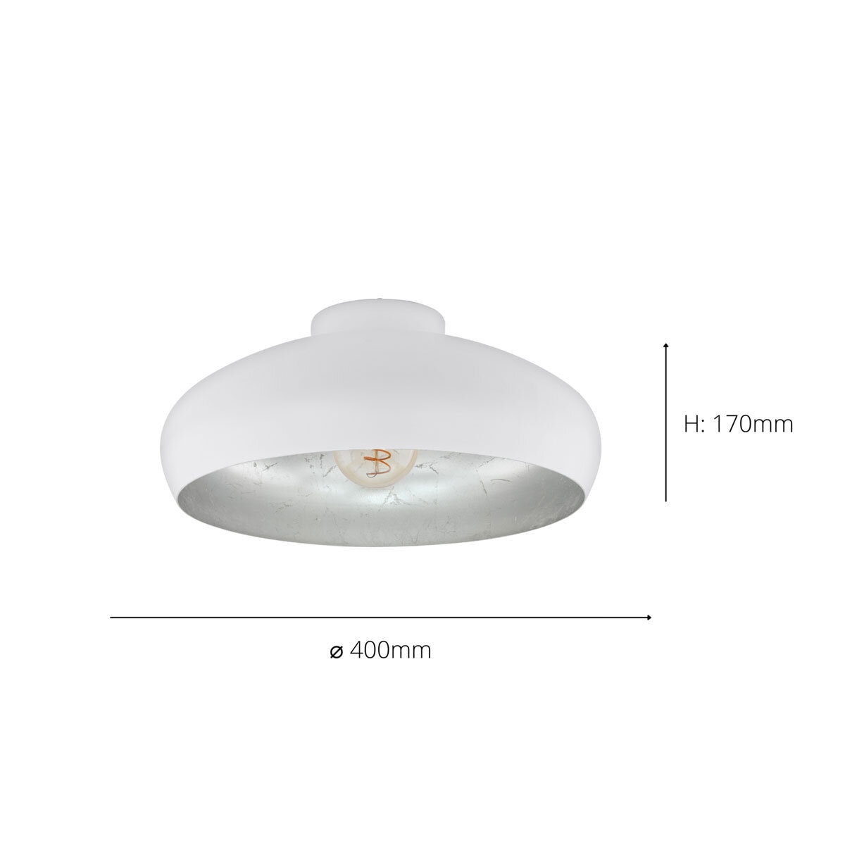 image of light with measurements