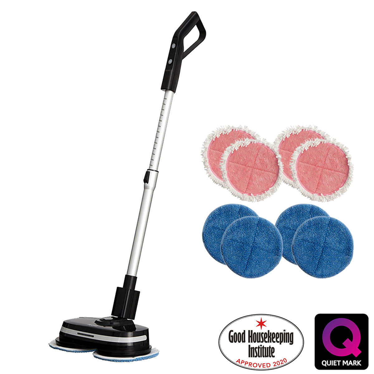 AirCraft PowerGlide Cordless Hard Floor Cleaner & Polisher Black + Extra Set of Pads