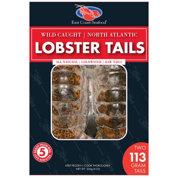 East Coast Seafood Wild Caught Lobster Tails, 2 x 113g