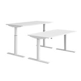 Elev8 Large Power Adjustable Height Desk, White