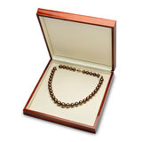 Treated Tahitian Chocolate Necklace, 18ct Yellow Gold