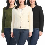 Hilary Radley Textured Knit Jacket