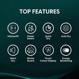 Hisense KitchenFit 5i Series DH5I904BBBC, 9kg Heat Pump Dryer, A+++ Rated in Black Hisense KitchenFit 5i Series DH5I904BBBC, 9kg Heat Pump Dryer, A+++ Rated in Black