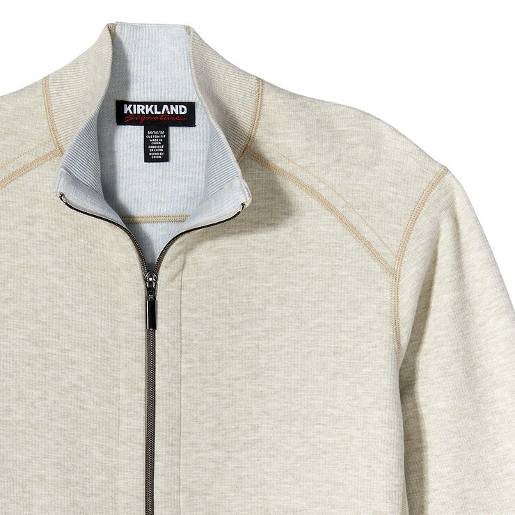 Kirkland Signature Men's Full Zip Sweater in 2 Colours and 4 Sizes