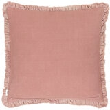 Furn Bertie Velvet Feather Fill Cushion 2 Pack in Rose, 45 x 45 cm