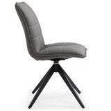 Indus Valley Skylar Ceramic Extending Dining Table + 6 Grey Chairs, Seats 6-8