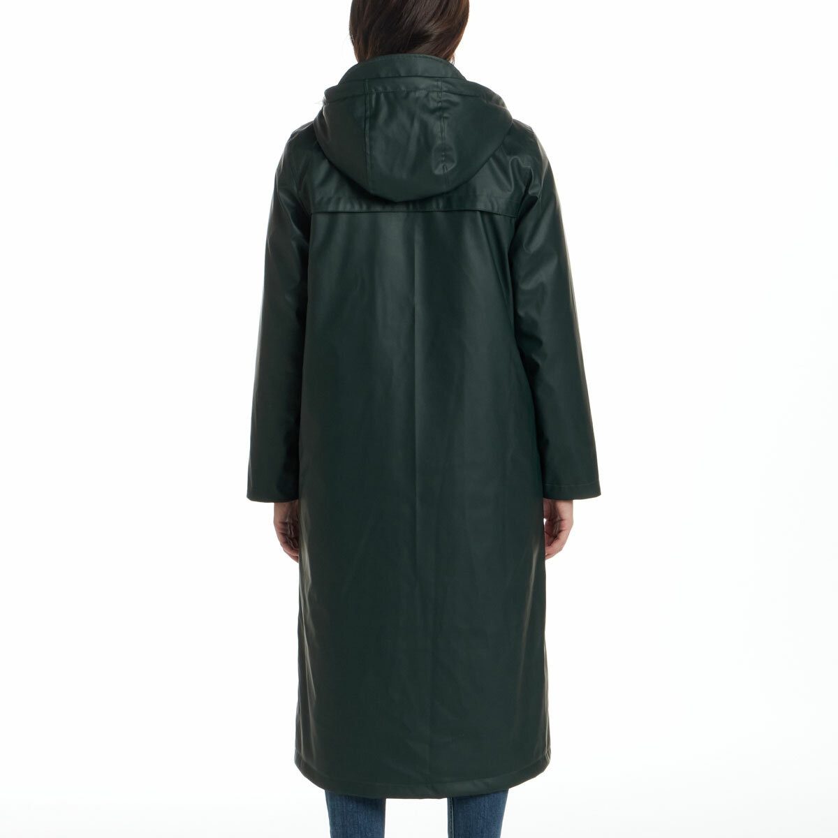 Weatherproof Ladies Long Slicker Jacket in Green