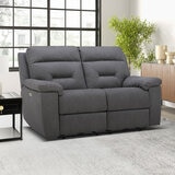 Gilman Creek Justin Grey Fabric Power Reclining 2 Seater Sofa