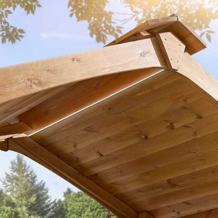 Anchor Fast Pine Wood BBQ Grilling Pavilion Costco UK