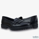 TeⓇm Willow Girl's Leather Loafer School Shoes, Senior 8