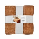 Safdie Crushed Velvet Orange Throw , 234 x 244 cm Safdie Crushed Velvet Orange Throw , 234 x 244 cm