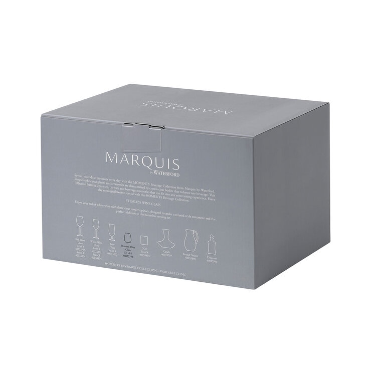 Waterford Marquis Moments Stemless Wine Glass Packaging