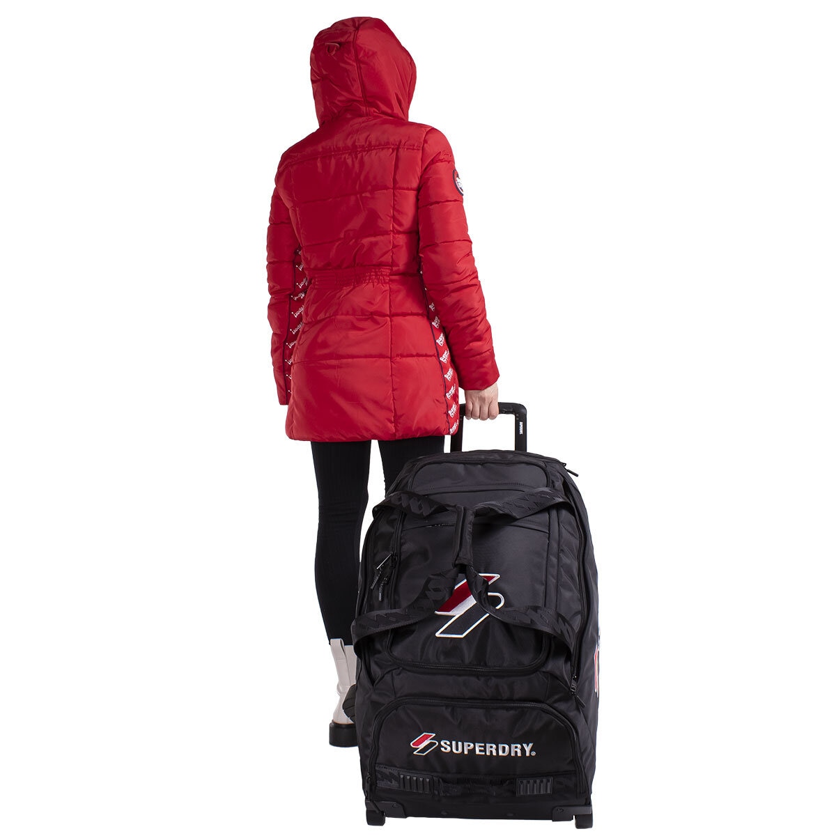 Superdry 30" (77cm) Wheeled Holdall in Black