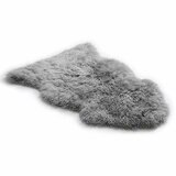 Bowron Back Country Sheepskin Rug in Grey, 60 x 90 cm