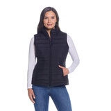 Weatherproof Ladies Quilted Plush 3/4 Vest in Black