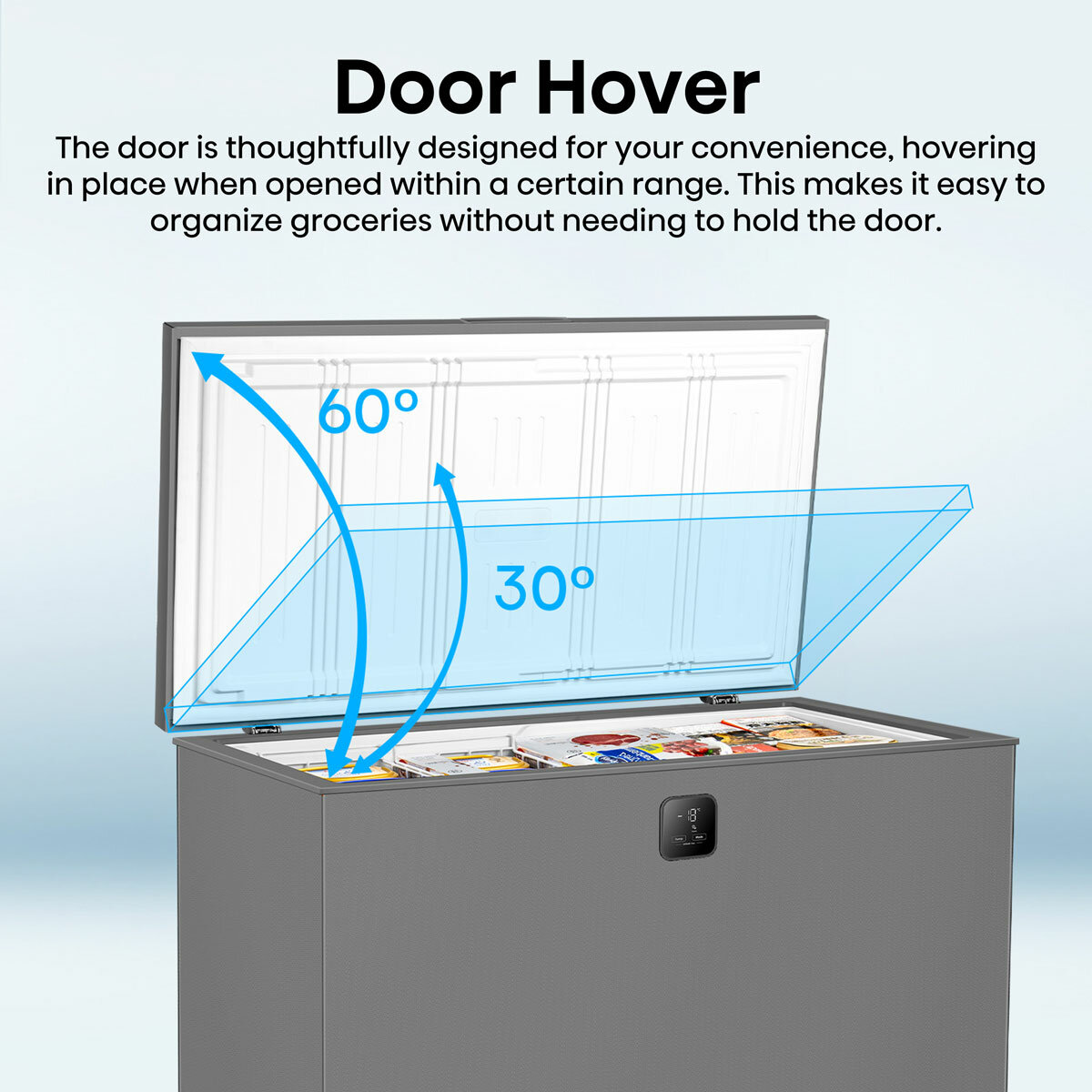 Hisense FT280WN3SGD, 277L Chest Freezer, D Rated in Silver
