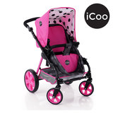 iCoo 3 in 1 Doll Stroller With Adjustable Handles (3+ Years)