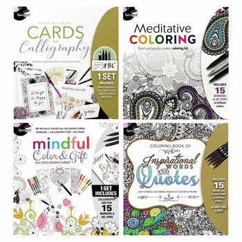 Sketch Plus Colouring Book in 4 Options