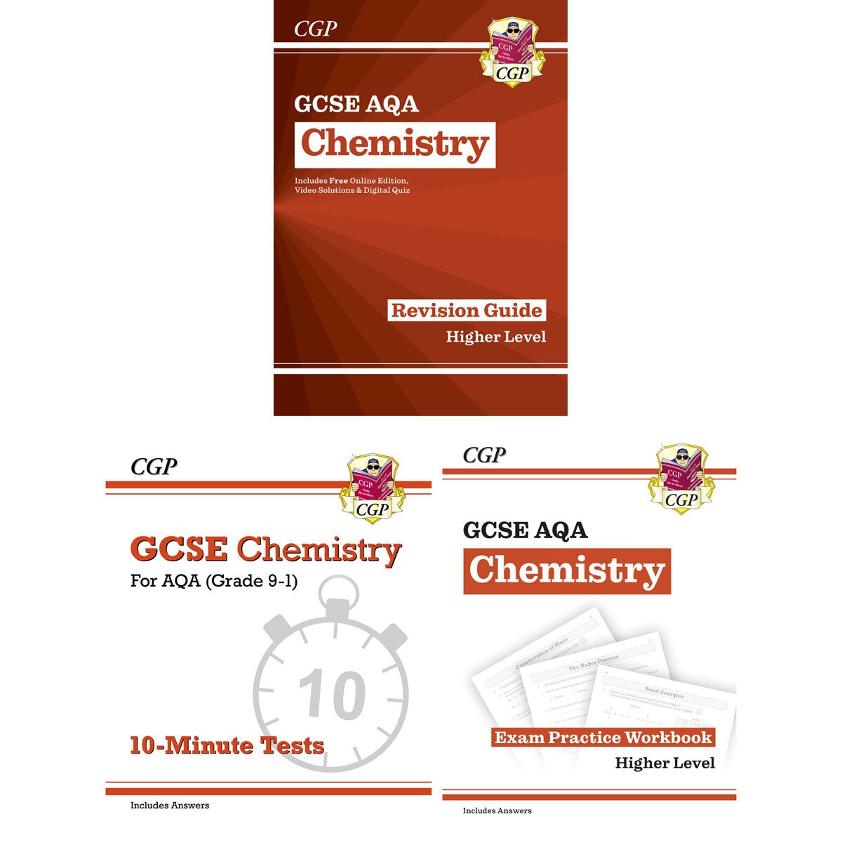Title Page of CGP GCSE AQA Chemistry text book