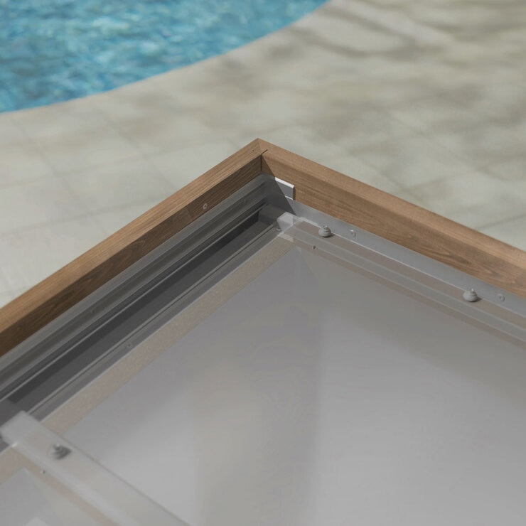 Palram Canopia Helsinki 9ft 10" x 11ft 2" (3m x 3.4m) Cedar Wood Patio Cover