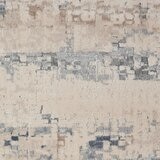Rustic Textures Rustic Beige & Grey Runner Rug