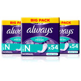 Always Dailies Panty Liners, 3 x 54 Pack