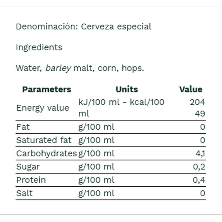 Nutritional Information
