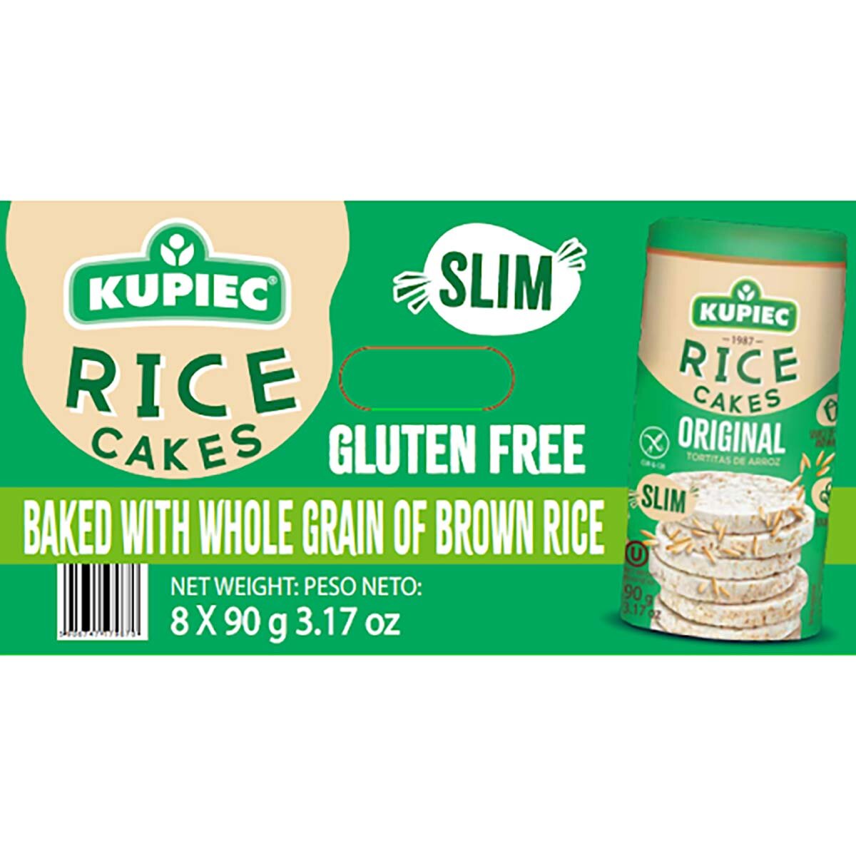 Kupiec Rice Cakes Original, 8 x 90g