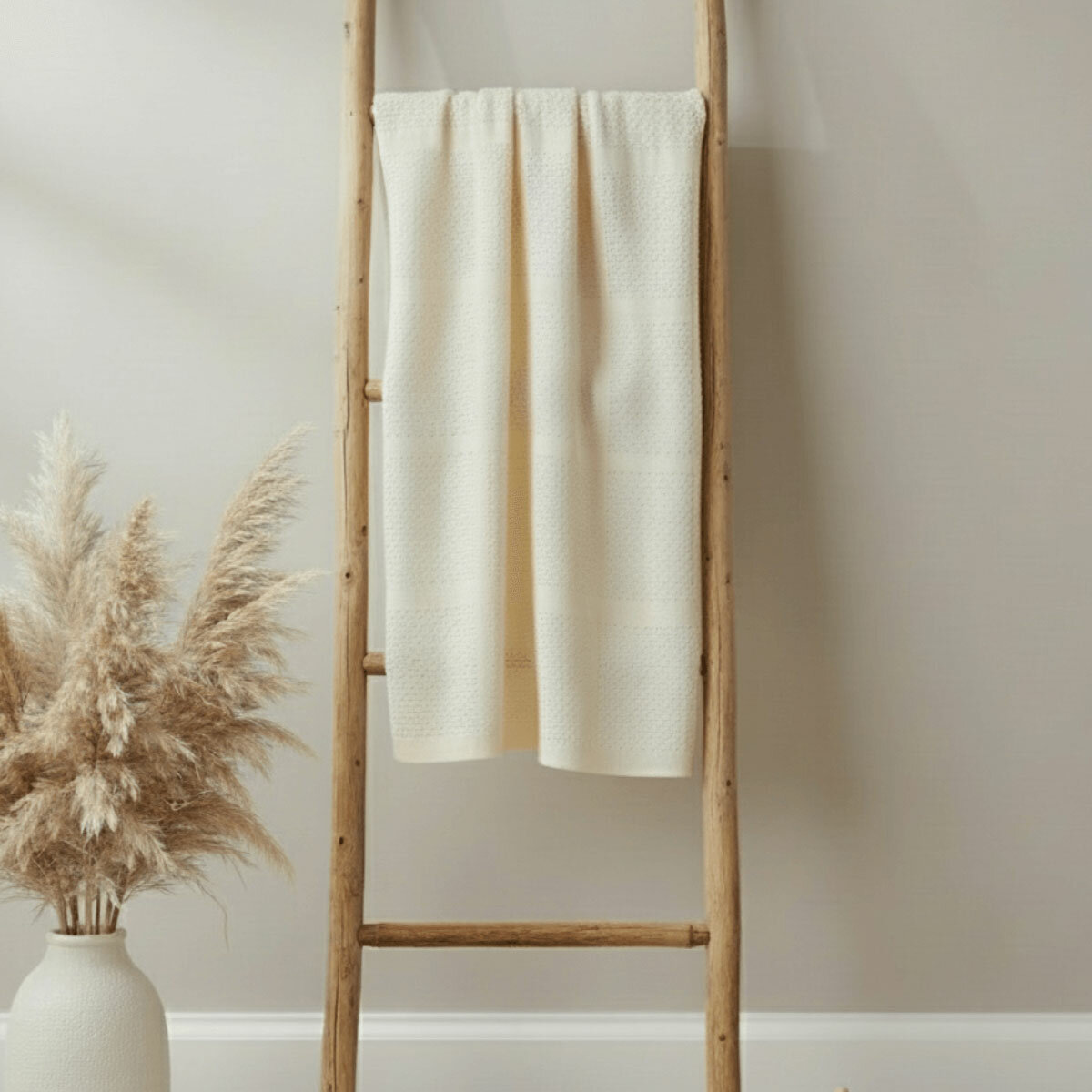 Clair De Lune Organic Cotton Cellular Blanket, 70 x 90 cm