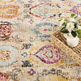 Concept Looms Vintage Kashan Ivory Multi Rug, in 3 Sizes