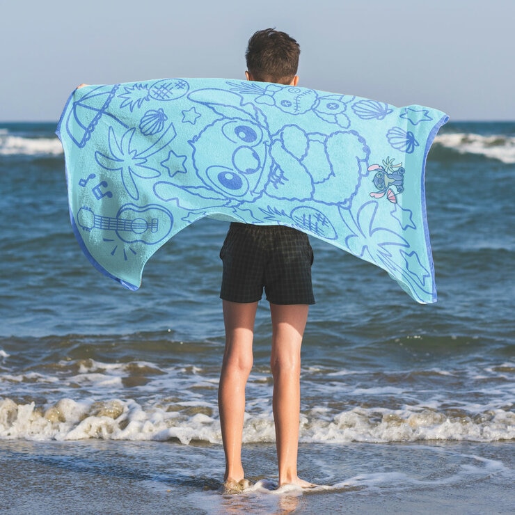 Sitch character beach towel
